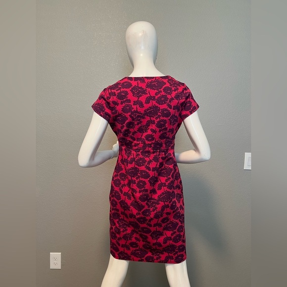 Boden Pink/Plum Uptown Floral Sheath Dress Size 6 - Picture 10 of 14